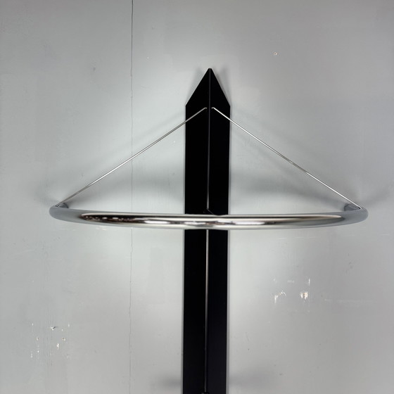 Image 1 of Garderobenständer aus Stahl und Chrom aus den 1980er Jahren