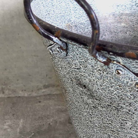 Antico calderone metallico blu (c.1920) – Oggetti decorativi, Rustic (photo 13 of 15)