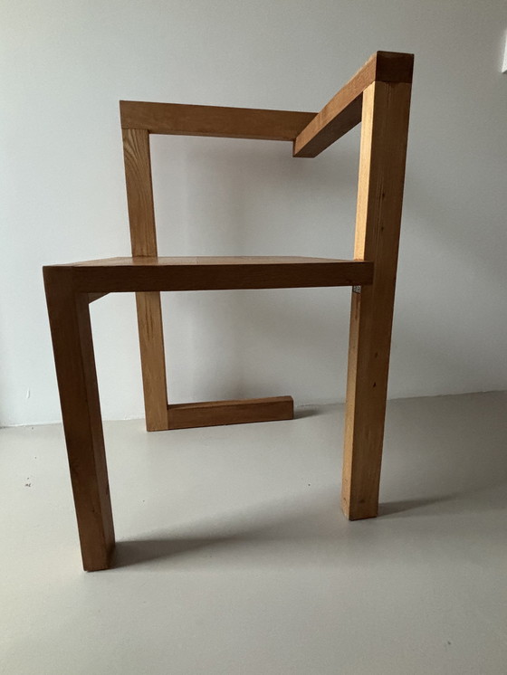 Image 1 of Gerrit Rietveld style handmade corner chair