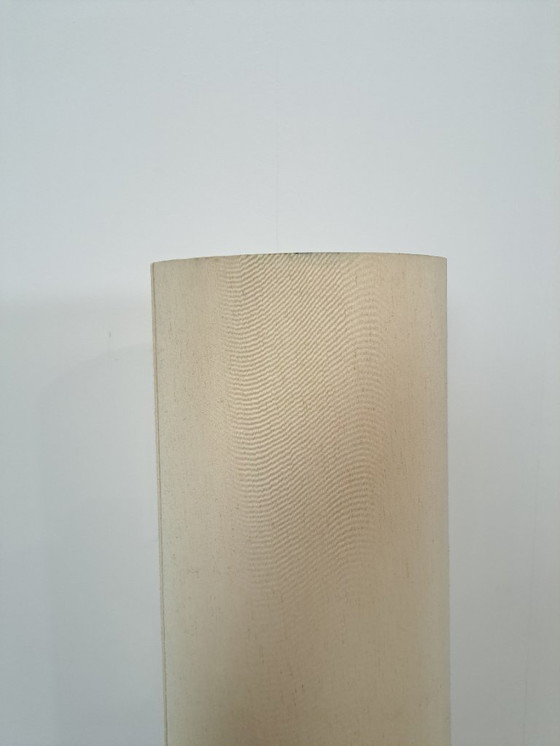 Image 1 of Braune Keramiklampe von Besigheimer Leuchten mit beleuchtetem Sockel