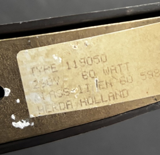 Lámpara de pared Herda Holland con pantalla de cristal efecto mármol. – Apliques, Glass, Metal (photo 8 of 8)