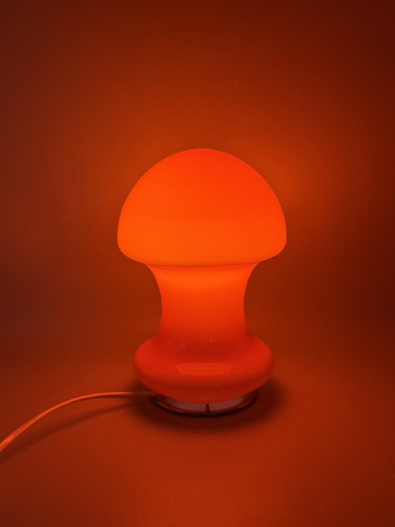 Image 1 of Orange mushroom lamp in Space Age style
