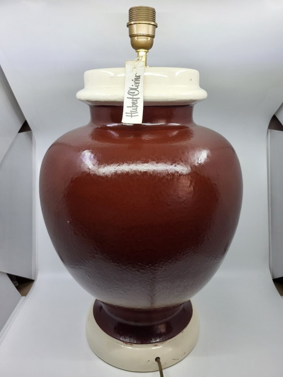 Image 1 of Grote keramische lamp van Hubert Olivier, Frankrijk