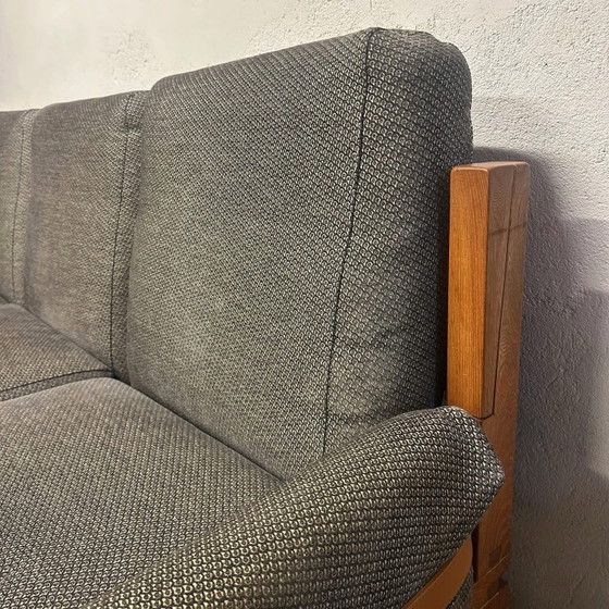 S32 Sofa & S15 Armchair by Pierre Chapo, France, 1966, Seating area, Wood, Grey (photo 5 of 15)
