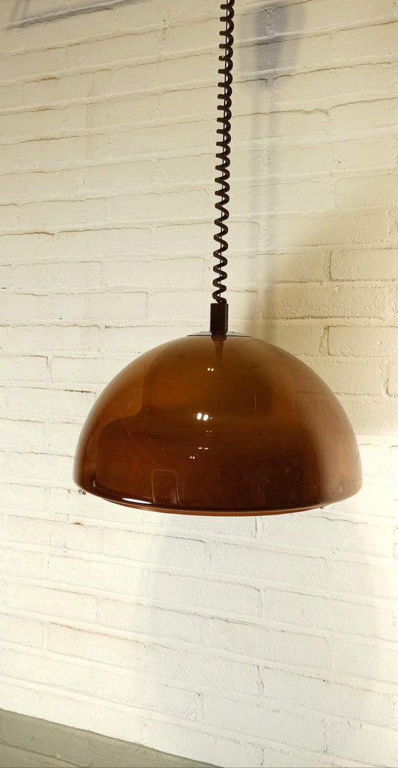 Image 1 of Vintage Space Age Pullout Pendant Light 