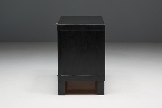 Image 1 of Mobile brutalista De Coene in rovere tinto, Belgio, anni '70