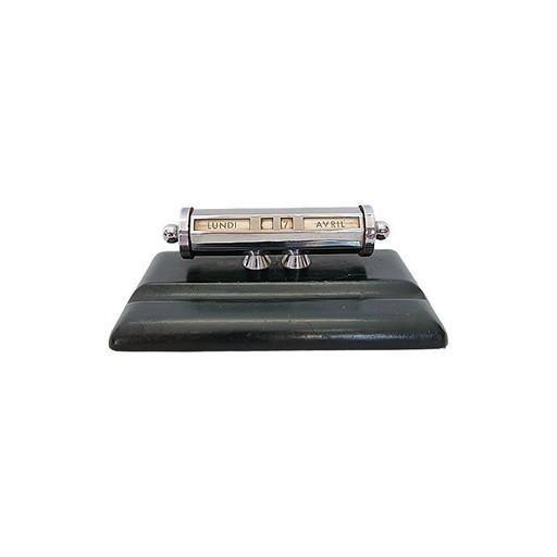 French Art Deco style desk calendar, mid-20th century