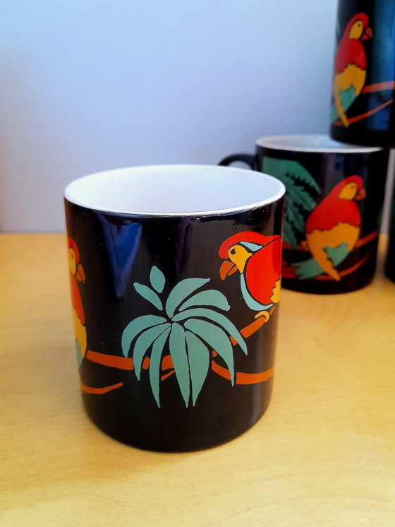 Image 1 of Mugs Klin craft Staffordshire, Coloroll 1980.