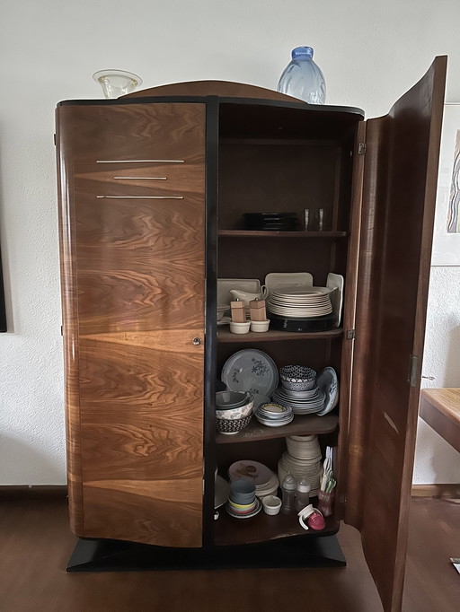 Houten art deco servieskast