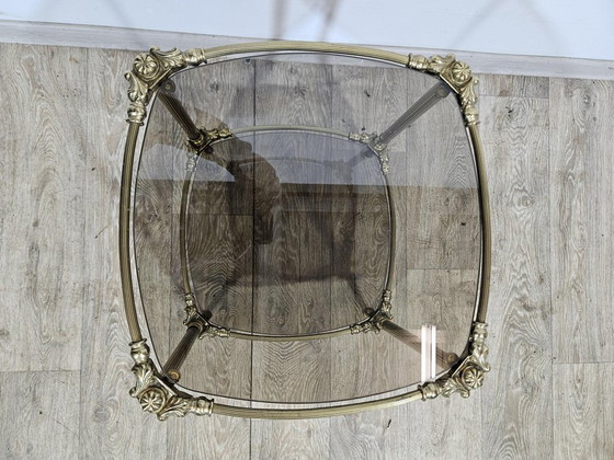 Messing Bijzettafel, Frankrijk, jaren 50 – Glass, Brass (photo 10 of 12)