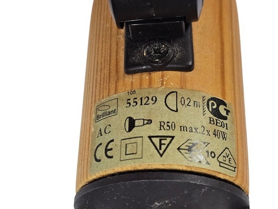 Image 1 of Brilliant - model 55129 - 2-spots - plafonniere - grenen - 90's