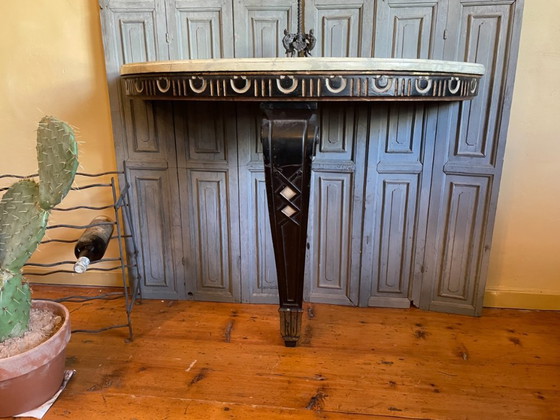 Image 1 of Table d'appoint Table console Table murale imposante 19ème siècle française