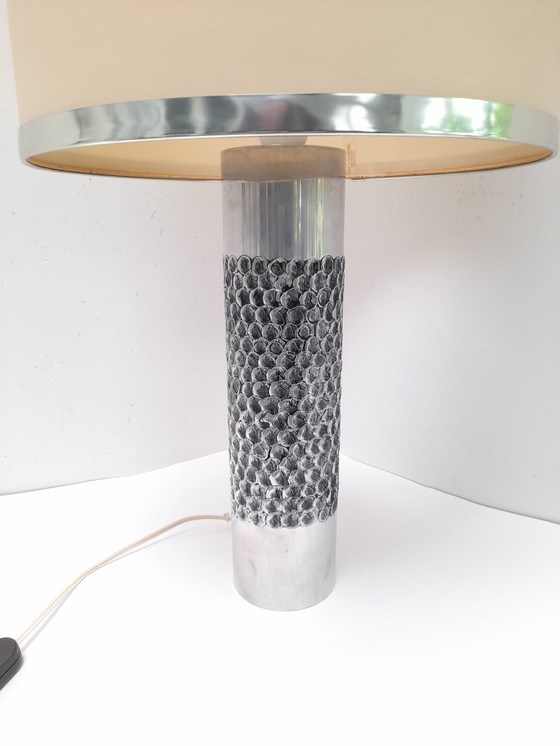 Image 1 of Brutalist lamp Willy Luyckx for Aluclair 1960s