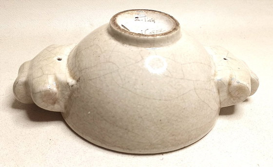 Image 1 of Art Deco bowl by Paul Bonifas, signed and numbered. Width 24 cm