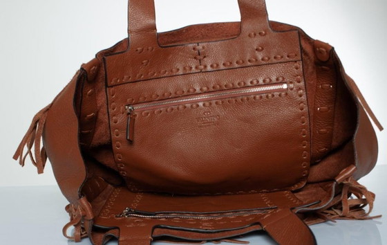 Image 1 of Valentino Garavani, C-Rockee Ledertasche mit Fransen