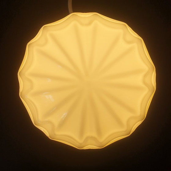 Image 1 of Groene / mint kleurige glazen plafondlamp - Thabur Den Haag. size Small