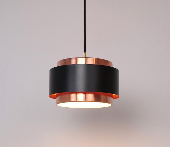 Image 1 of Lampada a sospensione in rame Saturn di Fog e Morup, 1960