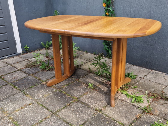 Image 1 of Danish extendable teak dining table 240cm