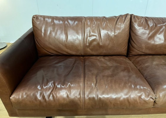 As good as new Montis Axel 2.5-seater Brown Leather + WARRANTY – 3-5 seaters (photo 5 of 10)