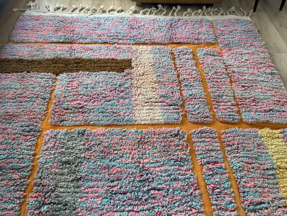 Hand-knotted Moroccan Boucherouite Rug 304 × 193 cm – Rugs & carpets, Wool (photo 3 of 15)