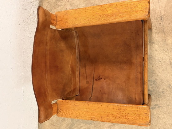 Image 1 of Natura fauteuils van grenenhout en leer, ontworpen door Karin Mobring voor Ikea, jaren 70, set van 2.
