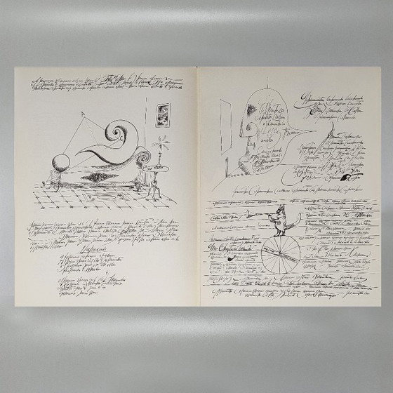 Image 1 of Saul Steinberg "Derriere Le Miroir" n. 157 con quattordici litografie di Maeght Editeur