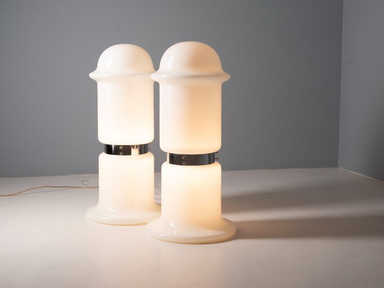 Image 1 of Volledig glazen staande lamp, Karel Volf, jaren 70-80, Tsjecho-Slowakije