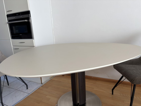 Image 1 of Dining Table From Steely (Egg Shape)