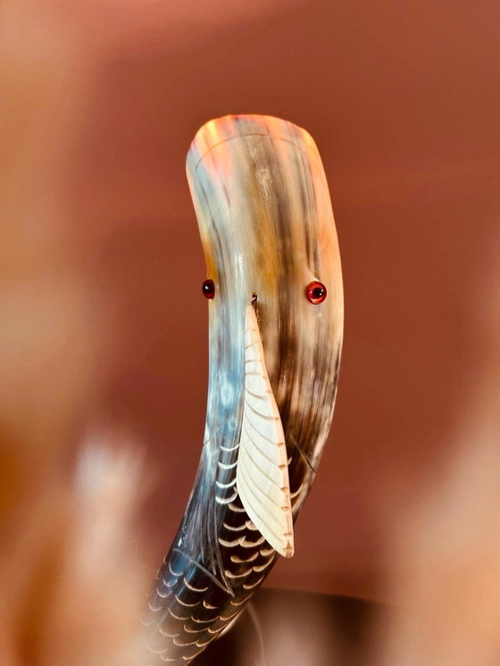 Image 1 of Lampada francese d'epoca a corno di pesce