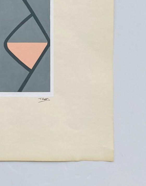 Image 1 of Ton Pape - Opera d'arte originale a guazzo d'epoca