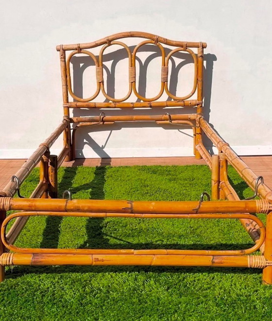 Image 1 of Letto vintage in bambù anni '70