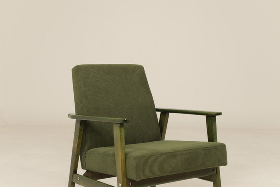 Image 1 of Mid-century modern accent, diep olijfgroen, 1970