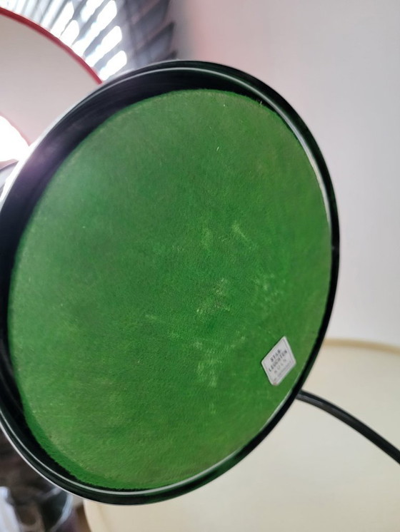 Image 1 of Vintage table lamp Star-Leuchten Cologne (West Germany) chrome & fluveelrode cap