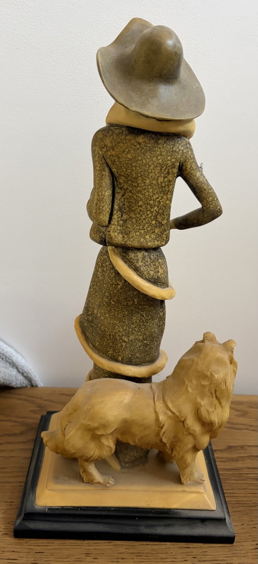 Bellissima statua vintage Art Déco "Donne Mannequin" – Vittorio Tessaro (Marcata) – beeldhouwkunst, Other (photo 2 of 5)