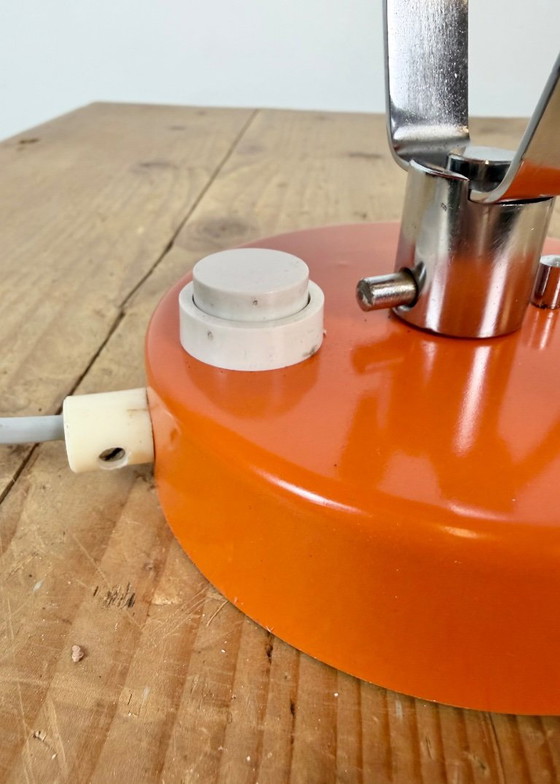 Vintage oranje metalen wandlamp van Lidokov, jaren 70. – Wandlampen, Chrome (photo 13 of 17)