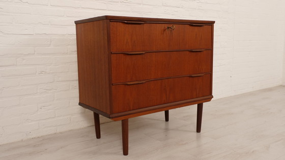 Image 1 of Vintage Deense Ladekast | Teak | 3 Lades