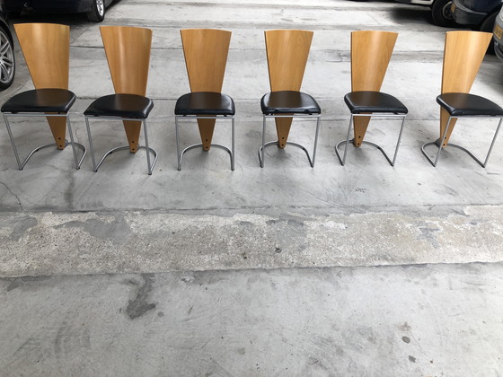 Image 1 of 6x Harvink Zino Stoelen - Diseño holandés