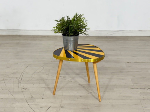 Vintage niervormige tafel, plantenstandaard, bijzettafel, opbergtafel, Mid Century Modern