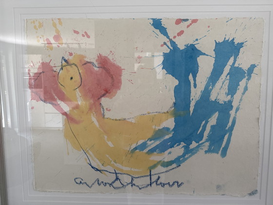 Image 1 of Anton Heyboer schilderij. Befaamde kip.