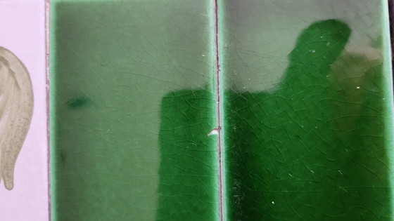 Image 1 of Table Roger Capron en Céramique, Verte, France 1960