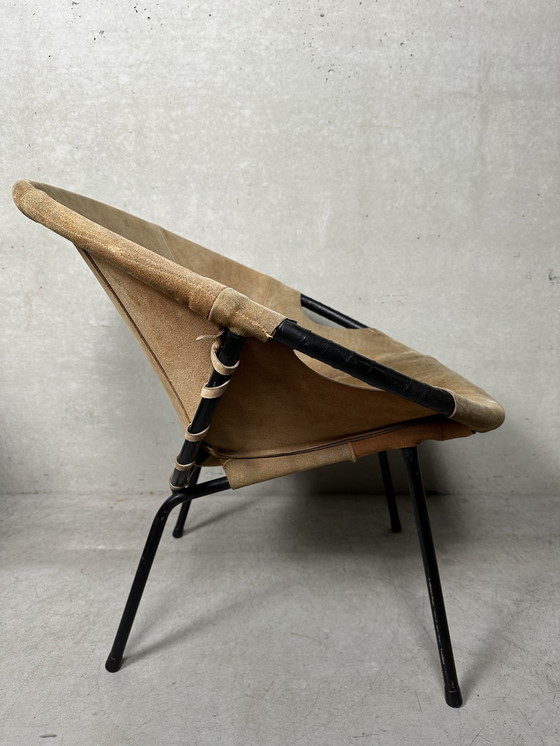 Image 1 of 2x Vintage Ballonstoelen - Lusch Erzeugnis - 1960’s