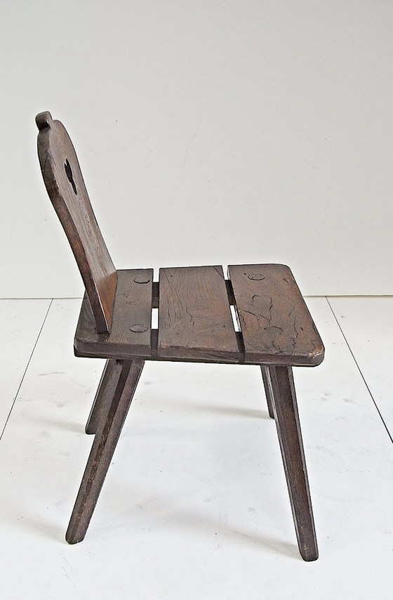 Image 1 of Set da giardino ALFONS, tavolo con 2 sedie, realizzato a mano, in rovere massello, anni '70