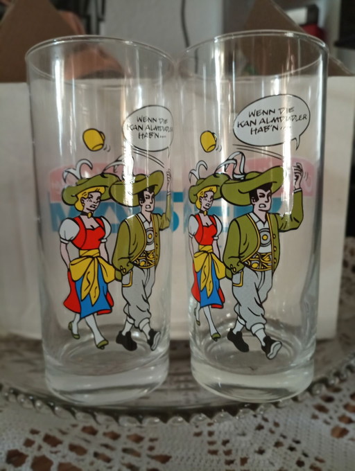 6x Mäser Germany Gläser neu in OVP Vintage Rarität 