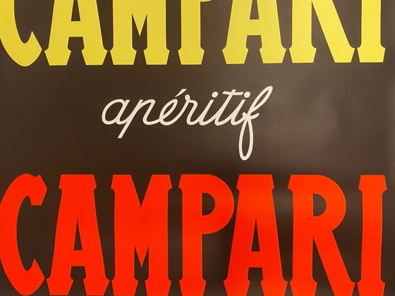 Image 1 of  Anonimo, c.a. 1959 - CAMPARI CAMPARI CAMPARI - Affiche vintage originale