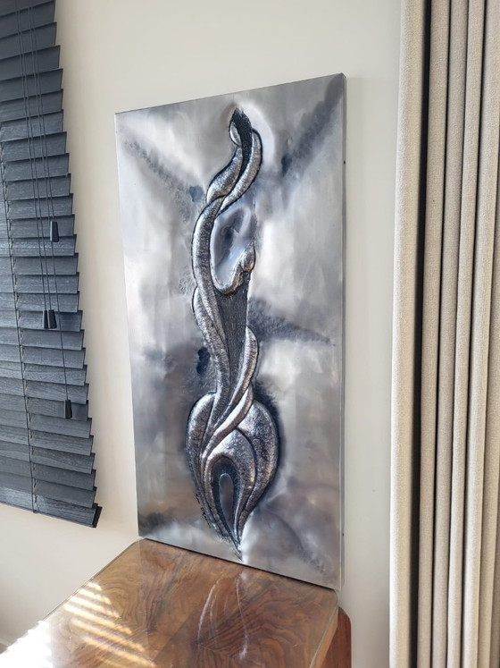 Image 1 of Marc D’Haenens – Metal wall sculpture, Belgium, 1970s