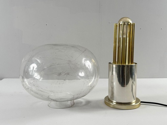 Image 1 of Lámpara de mesa de mediados de siglo, 'Big Ball', Doria, Alemania, década de 1970