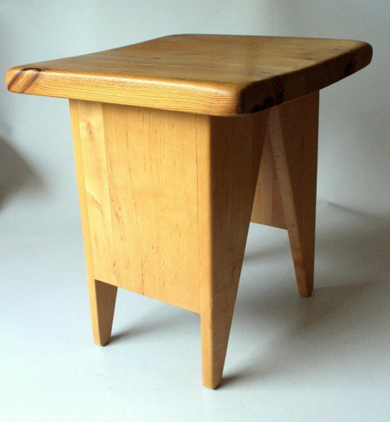 Image 1 of Support à fleurs design robuste - bois - fait main