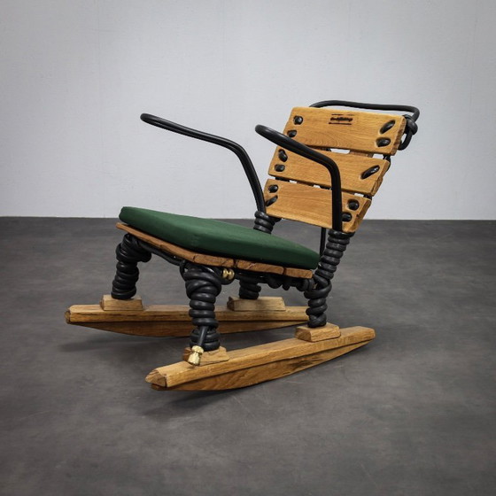 Image 1 of Fauteuil à bascule en tuyau d'arrosage, par Sander Bokkinga pour BOK, Pays-Bas, années 2020