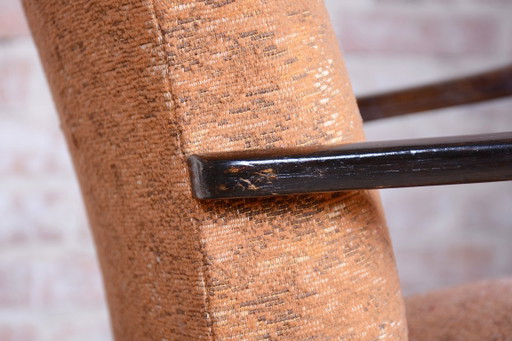 Pair of Restored Art Deco Armchairs, Beech, Polish, Reupholstered, Czech, 1930s – fauteuils, Textile, Wood (photo 2 of 18)