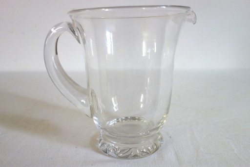 Daum decanter or water pitcher, Kim model, mid-20th century